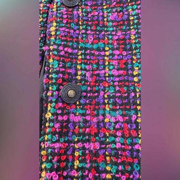 Vintage Orvis Blazer Tweed Jacket Women's Open Front Blazer Boho Chic Size M - Picture 13 of 14